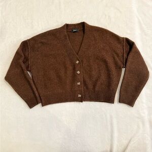 🤎 Lulu’s Brown Cropped Button Cardigan | Size S 🤎